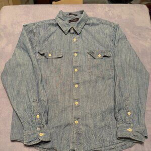 Lucky Brand Men’s Classic Fit Chambray Button-Down - Large